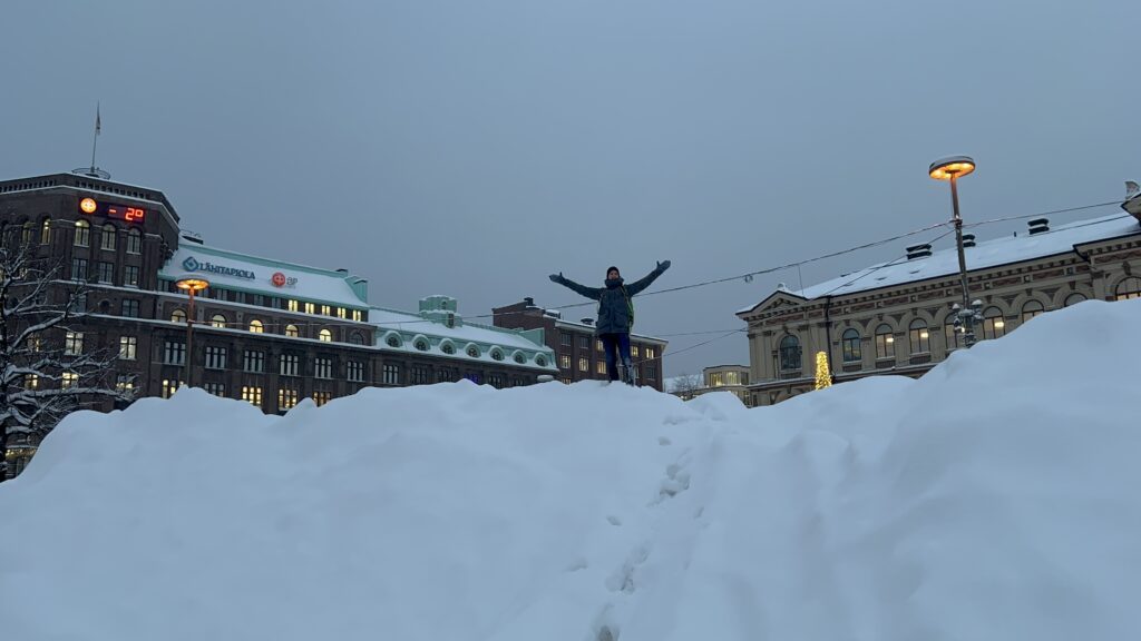 Sea effect snow Helsinki - Snow depth Helsinki